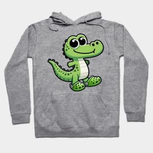 Crocodile wearing crocs Hoodie